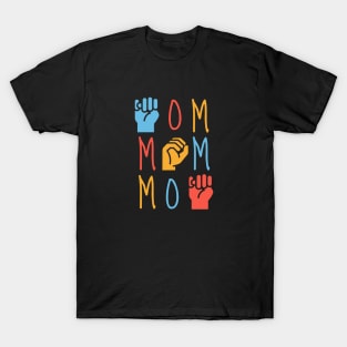 Sign Language MOM- ASL Hand Lettering T-Shirt